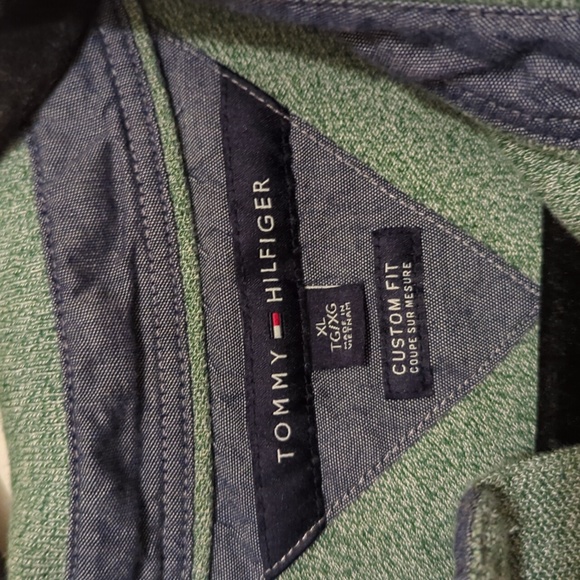 Tommy Hilfiger green polo shirt size XL - Picture 7 of 9